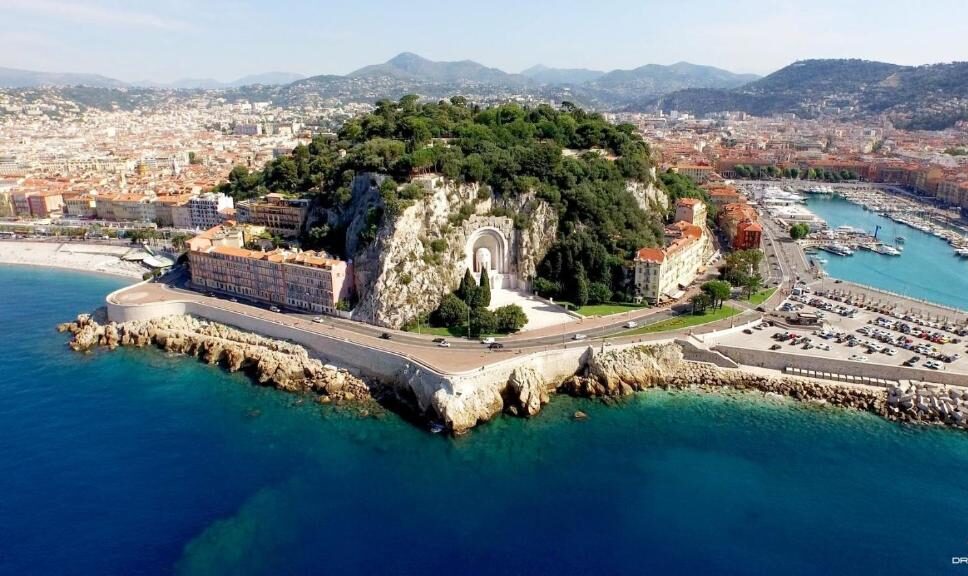 Nice harbor and castel view